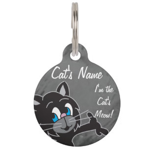 Médaillon Pour Animaux Je suis le Meow Pet Tag du chat !