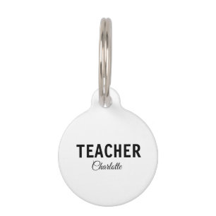 Médaillon Pour Animaux Je suis professeur d'école Collègeajoutez votre no