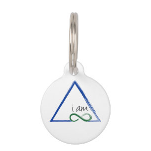 Médaillon Pour Animaux Je Suis Un Chien Triangle