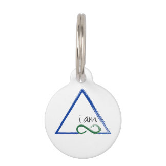 Médaillon Pour Animaux Je Suis Un Chien Triangle