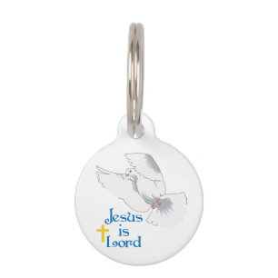 Médaillon Pour Animaux Jésus est le Seigneur