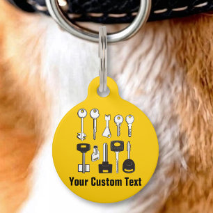 Médaillon Pour Animaux Jeu de clés