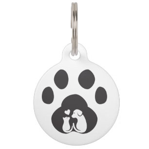 Médaillon Pour Animaux Joli collier avec patte de chien amour pour animal