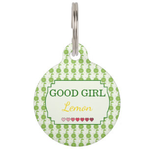 Médaillon Pour Animaux Joli motif de citron mignon