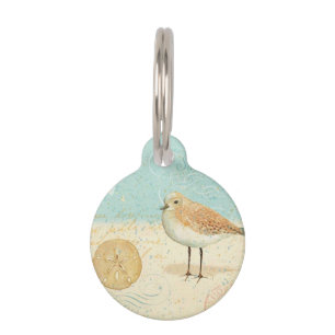 Médaillon Pour Animaux Joueur de pipeau français vintage de sable