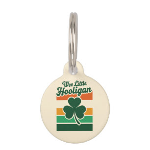 Médaillon Pour Animaux Jour de la Saint-Patrick Wee Little Hooligan Drôle
