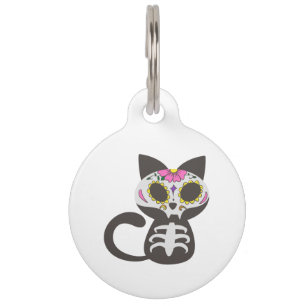 Médaillon Pour Animaux Jour du chat mort - Choisir la couleur arrière - p