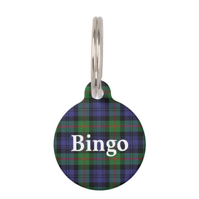 Médaillon Pour Animaux Joyeux Clan Murray Tartan Plaid (Devant)