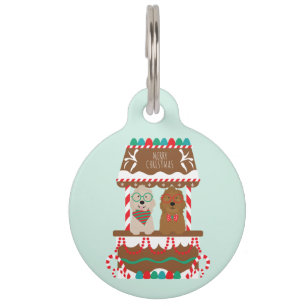 Médaillon Pour Animaux Joyeux Noël Goldendoodles Chiens de vacances