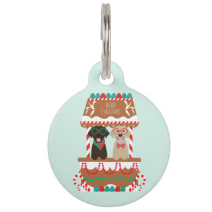 Médaillon Pour Animaux Joyeux Noël Labrador Retriever Dogs