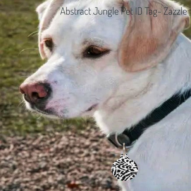Médaillon Pour Animaux Jungle Abstraite (Créateur téléchargé)