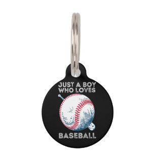 Médaillon Pour Animaux Juste un garçon qui aime baseball Batter baseball
