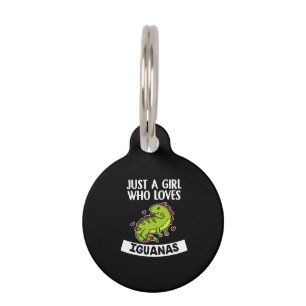 Médaillon Pour Animaux Juste Une Fille Qui Aime Les Iguanas Cute Lizard I