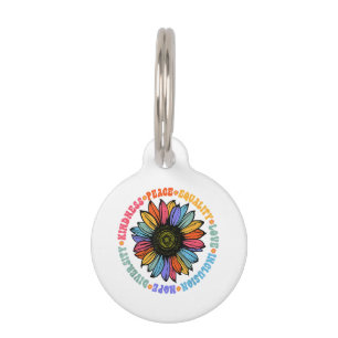 Médaillon Pour Animaux Kindness Peace Equality Love Hope Diversity Human