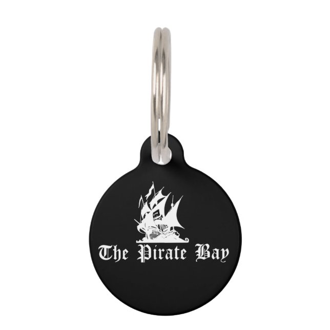 Médaillon Pour Animaux La baie de pirate (Devant)