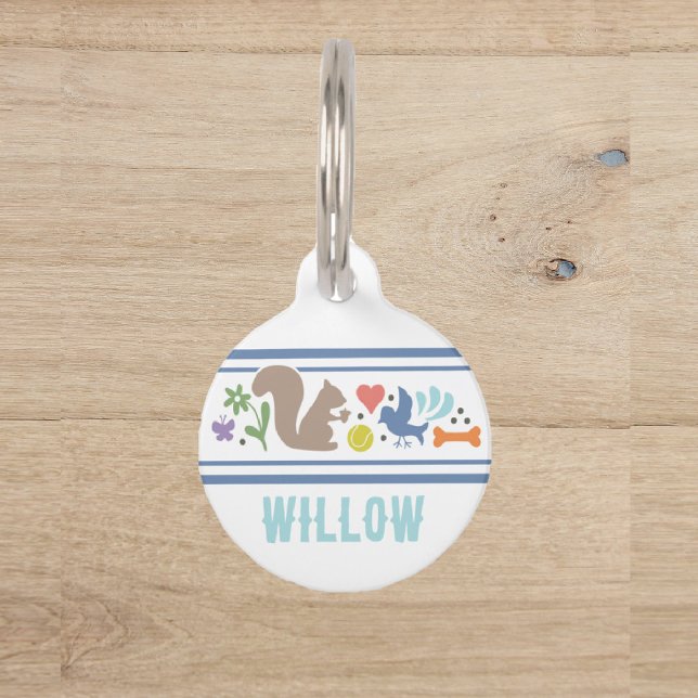 Médaillon Pour Animaux La bannière des choses préférées du chien (Créateur téléchargé)