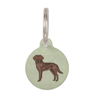 Médaillon Pour Animaux Labrador Retriever Chocolat Mignon Labrador de Des