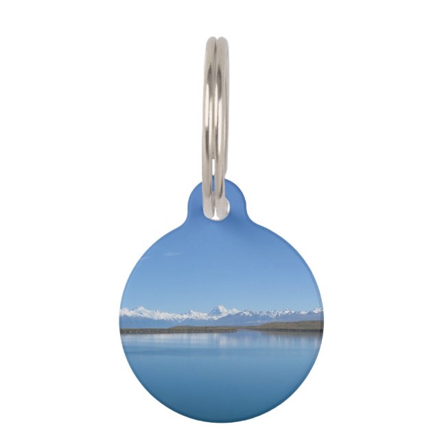 Médaillon Pour Animaux Lac Tekapo, Nouvelle Zélande (Devant)