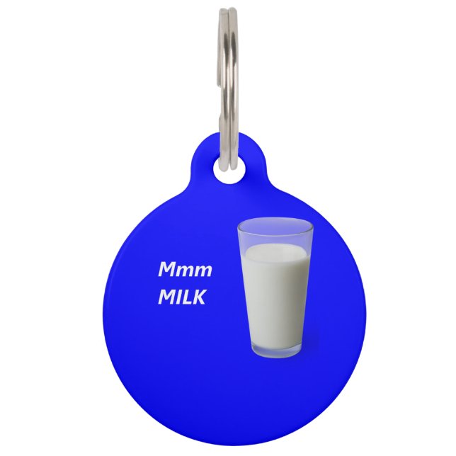 Médaillon Pour Animaux LAIT Mmm (Devant)