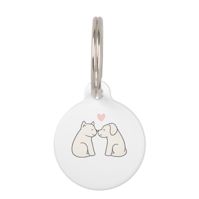 Médaillon Pour Animaux L'amour des chiens (Devant)