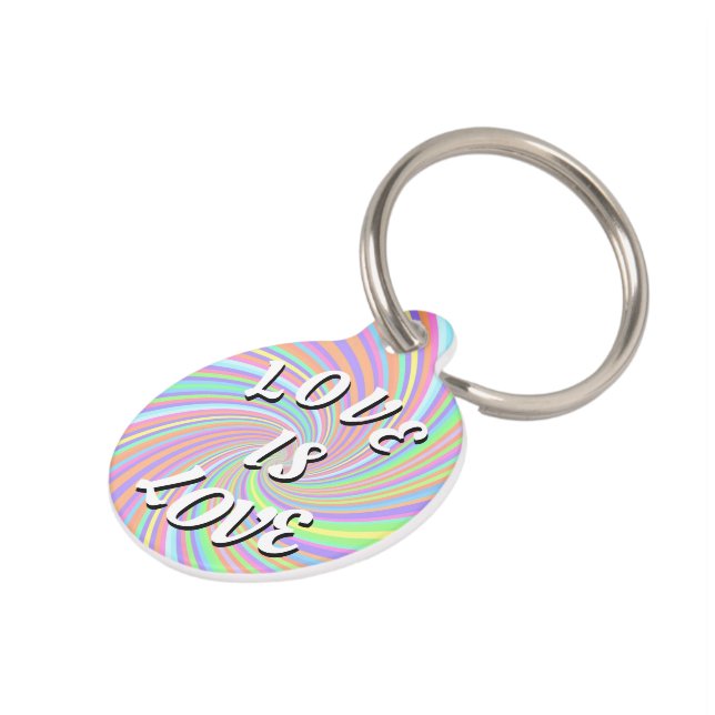Médaillon Pour Animaux L'amour est l'amour de la fierté (Côté )