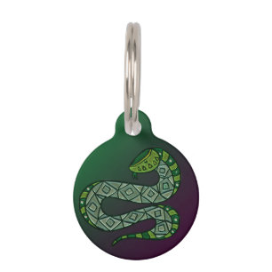 Médaillon Pour Animaux L'art tribal des serpents Cool