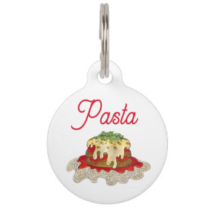Médaillon Pour Animaux Lasagna Lasagna Pasta Italie Cuisine italienne amé