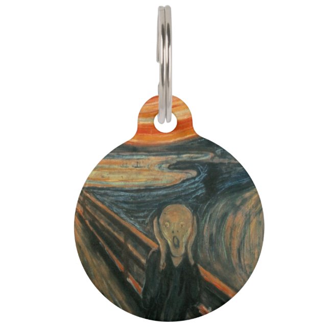 Médaillon Pour Animaux Le Cri - Edvard Munch (Devant)