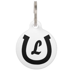 Médaillon Pour Animaux Le logo de la chaussure de cheval marque pour votr