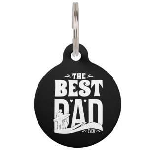 Médaillon Pour Animaux Le Meilleur Papa du Monde - Père et Enfant