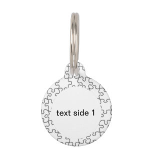 Médaillon Pour Animaux Le Motif de pièce de casse-tête manquant