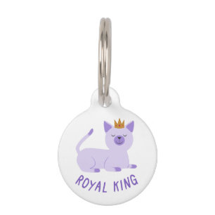 Médaillon Pour Animaux Le ROI ROYAL chat