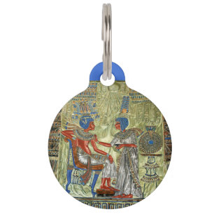 Médaillon Pour Animaux Le trône de Tutankhamon