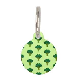 Médaillon Pour Animaux Légumes verts de Brocoli Légumes sains à manger