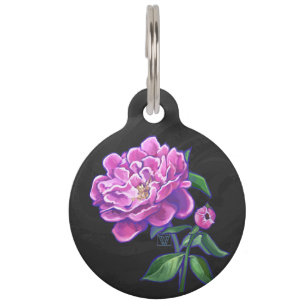Médaillon Pour Animaux Les pivoines