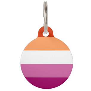 Médaillon Pour Animaux Lesbian Pride Flag LGBTQ