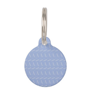 Médaillon Pour Animaux LETTRE INITIALE MONOGRAPHIQUE A Bleu