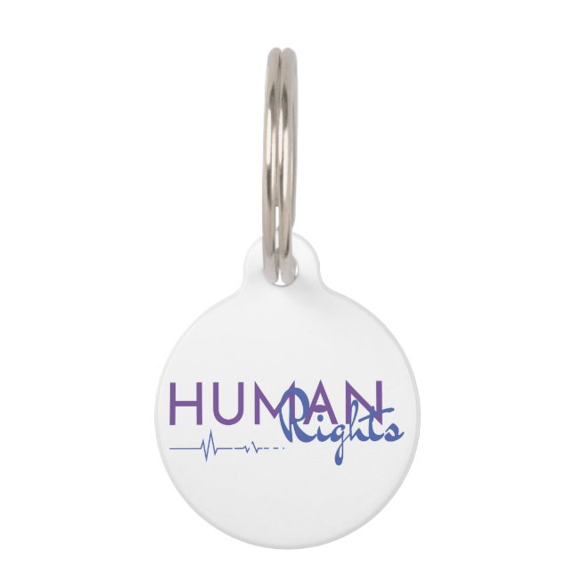 Médaillon Pour Animaux Lifeline to Human Rights (Devant)