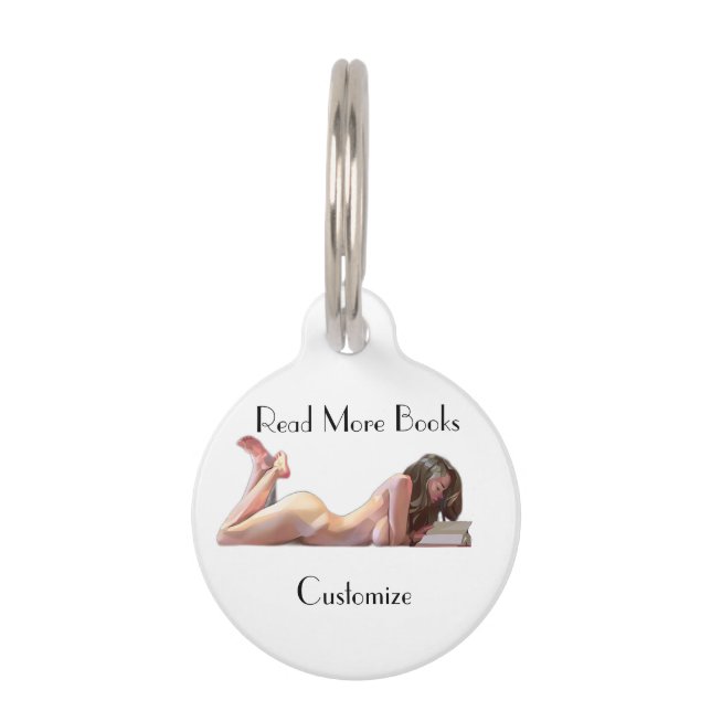 Médaillon Pour Animaux Lire plus Livres Thunder_Cove (Devant)