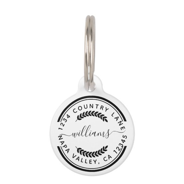 Médaillon Pour Animaux Logo promotionnel personnalisé (Devant)