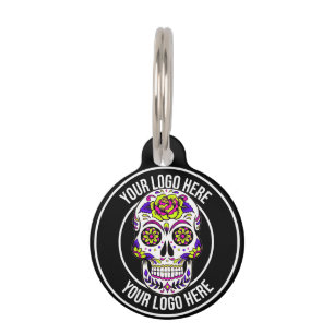 Médaillon Pour Animaux Logo Roller Derby Équipe Violet Noir Uniforme