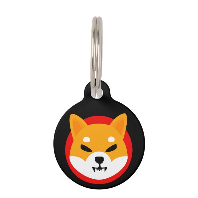 Médaillon Pour Animaux Logo Shiba Inu (Devant)
