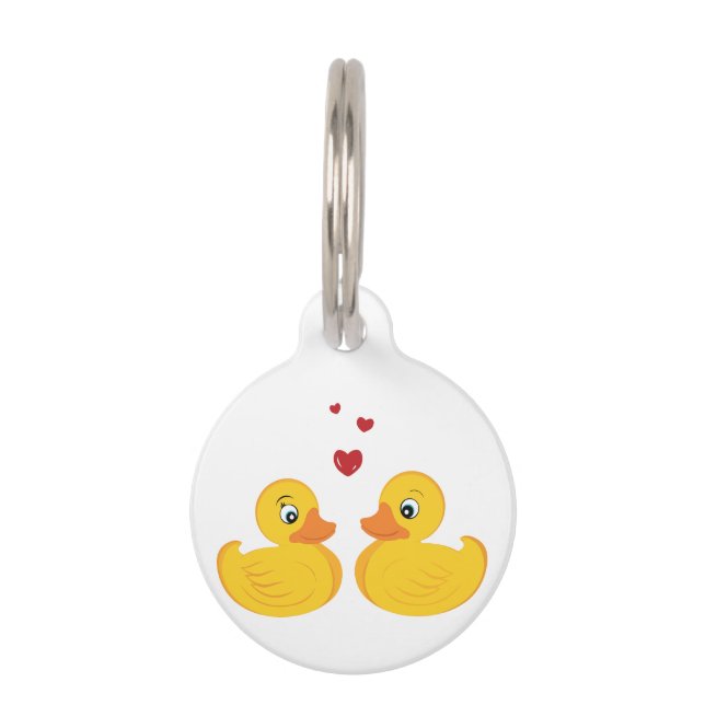 Médaillon Pour Animaux Love Ducks (Devant)