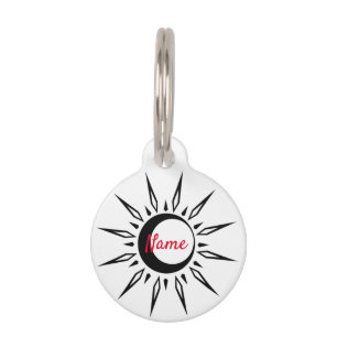 Médaillon Pour Animaux Lune de la lune de soleil brillante Thunder_Cove