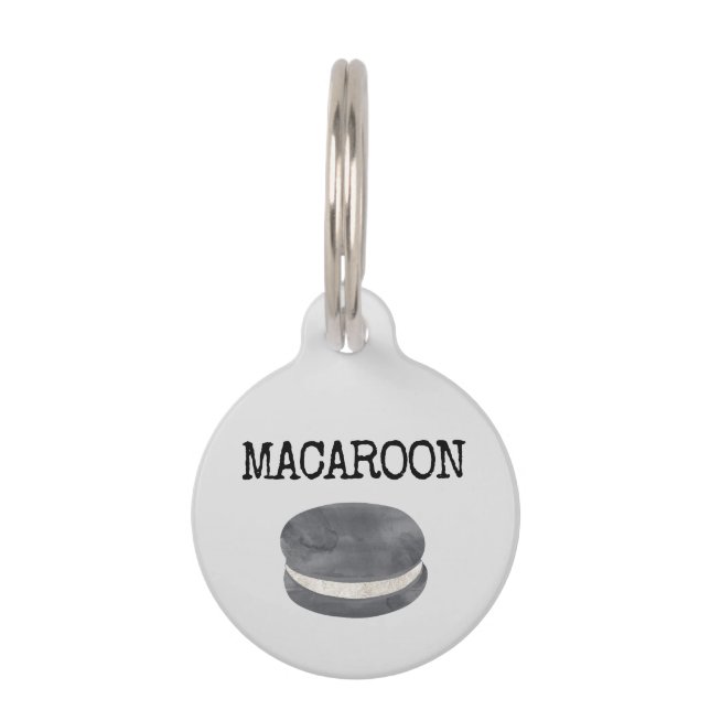 Médaillon Pour Animaux Macaron (Devant)