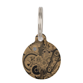 Médaillon Pour Animaux Machines à vapeur (Brassy)