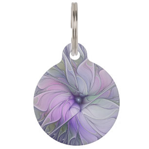 Médaillon Pour Animaux Magnifique beauté moderne abstraite fleur d'art fr