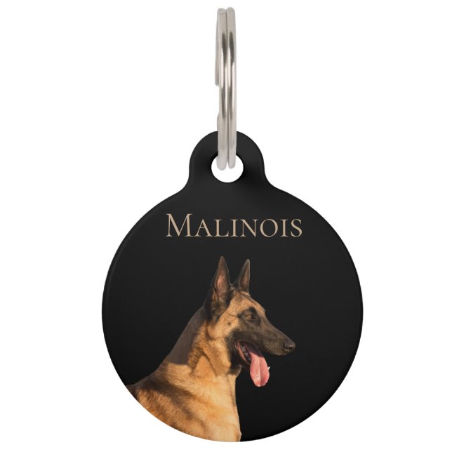 Médaillon Pour Animaux Malinois (Devant)