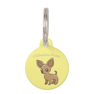 Médaillon Pour Animaux Maman Chihuahua Mignonne Art Thunder_Cove