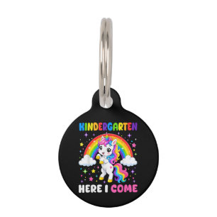 Médaillon Pour Animaux Maternelle me voilà Licorne Rentrée scolaire